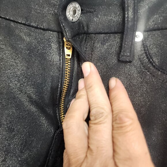 7 For All Mankind Jeans Womens 26 Black Stretch Mid Rise Jeggings Leggings - Picture 2 of 12